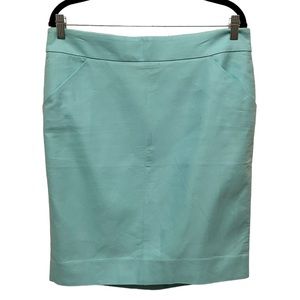 NWT JCrew The Pencil Skirt in Aqua Size 12